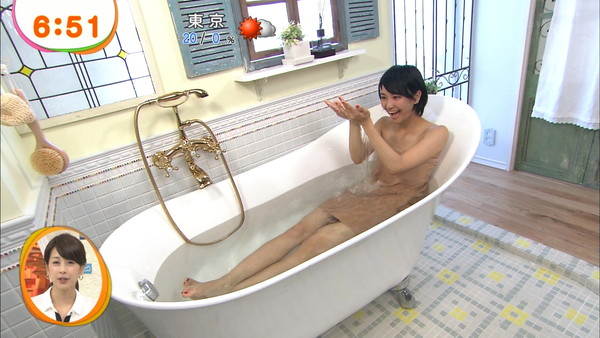 【放送事故画像】入浴シーンに映る美女達と俺も一緒にお風呂に入りたいｗｗ
